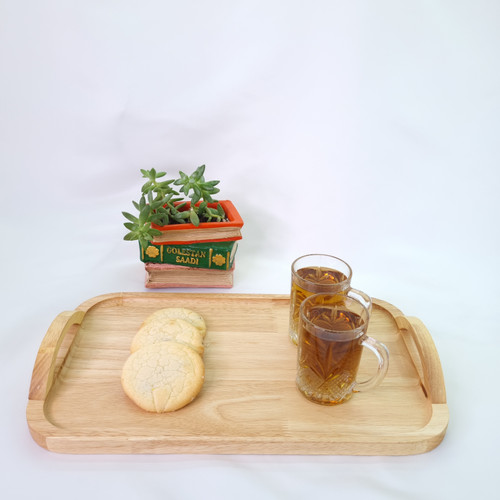 سینی پذیرایی بامبو دسته دار وارداتی