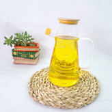 روغن ریز900 میل پیرکس گرد درب بامبو