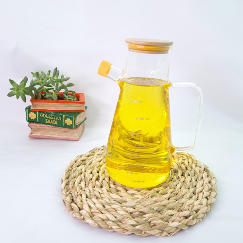 روغن ریز900 میل پیرکس گرد درب بامبو