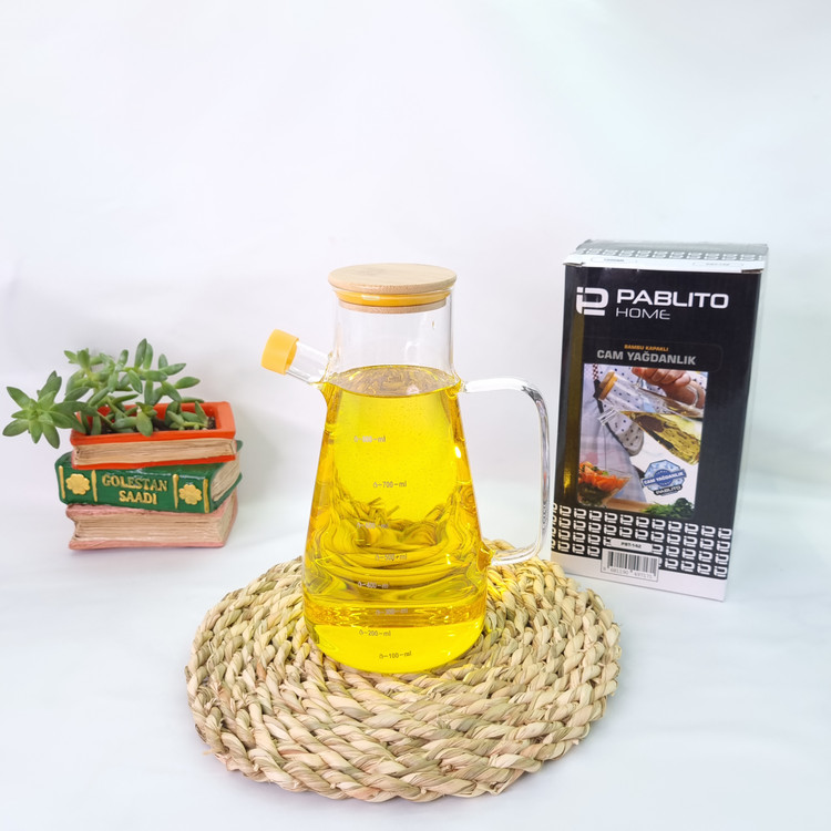 روغن ریز900 میل پیرکس گرد درب بامبو