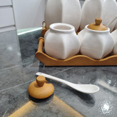 پاسماوری ۹ پارچه سرامیک و چوب