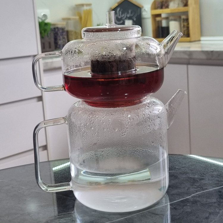 کتری قوری پیرکس وارداتی استوانه